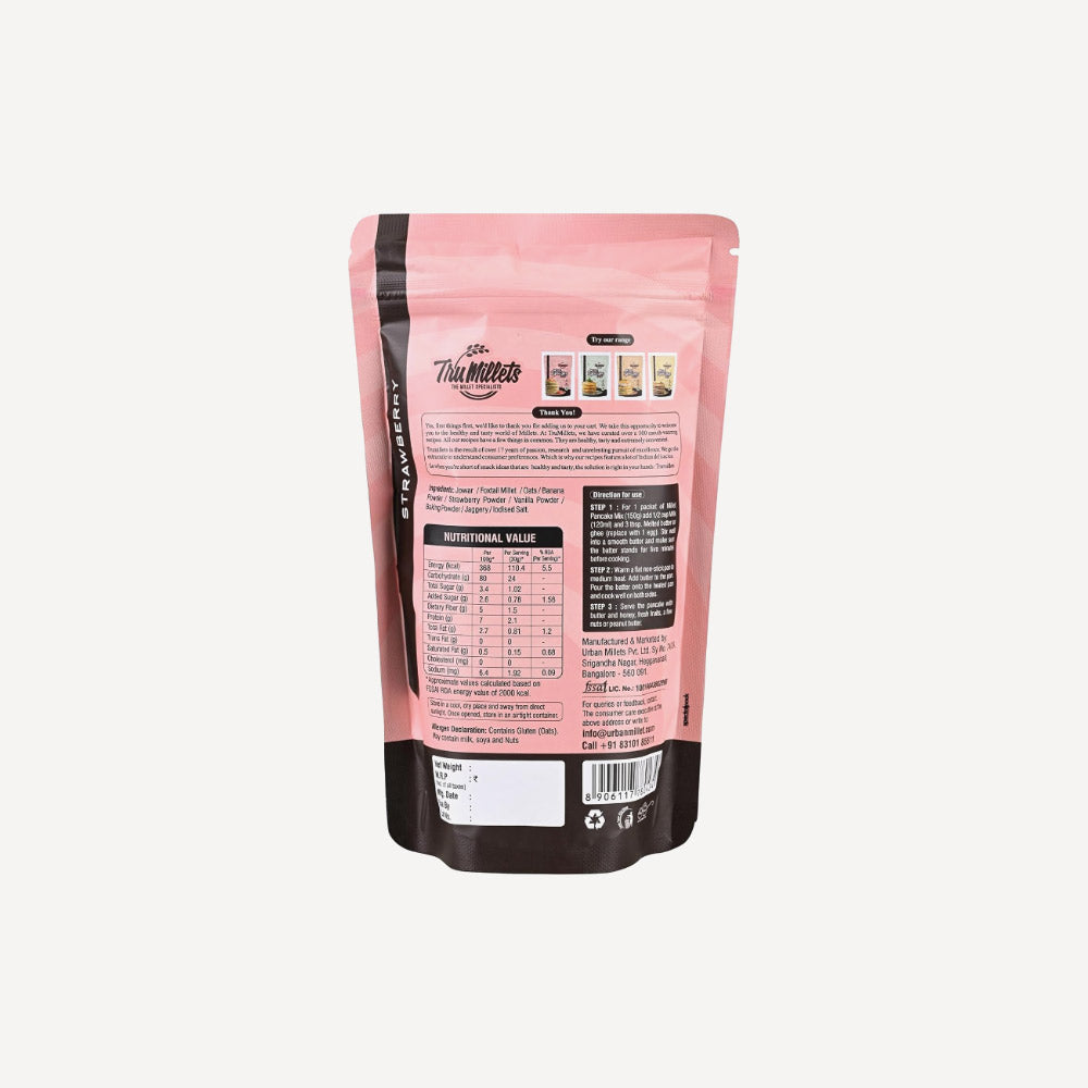Millet Pancake Mix Strawberry