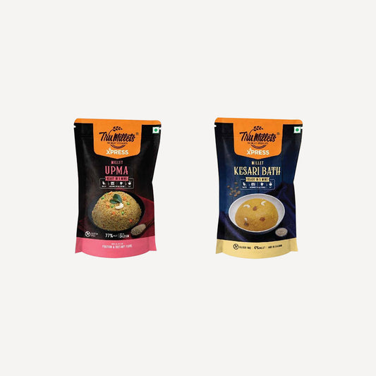 Healthy Millet Instant Mix Breakfast Combo | Kesaribath & Upma